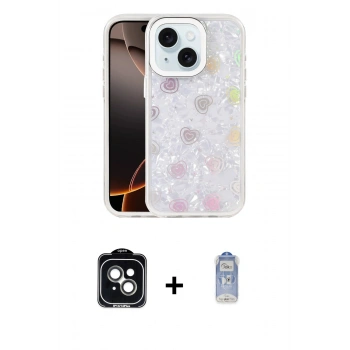 MARSİLYAN™- iPhone 14 Kılıf Odak Prime - Siyah Joko Magic 5D Cam + PVD Metal Kamera Lens - YL
