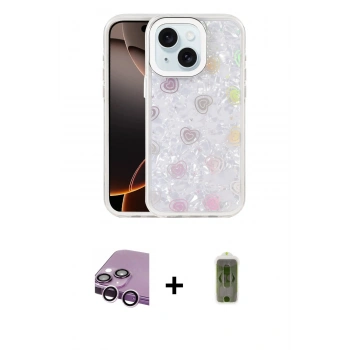 MARSİLYAN™- iPhone 14 Kılıf Odak Prime - Siyah Joko Magic 5D Hayalet Cam + Raze Metal Kamera Lens - MR