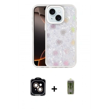 MARSİLYAN™- iPhone 14 Kılıf Odak Prime - Siyah Joko Magic 5D Hayalet Cam + PVD Metal Kamera Lens - TU