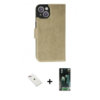 MARSİLYAN™- iPhone 14 Kılıf Siluet Işık Serisi - Şeffaf 360 Full Body Arka Koruyucu + Diamond Kamera Lens - PE