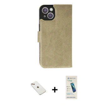 MARSİLYAN™- iPhone 14 Kılıf Siluet Işık Serisi - Şeffaf Pasifik Cam Ekran Koruyucu + Diamond Kamera Lens - PE