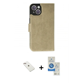 MARSİLYAN™- iPhone 14 Kılıf Siluet Işık Serisi - Şeffaf Royal Nano Ekran Koruyucu + Diamond Kamera Lens - PE