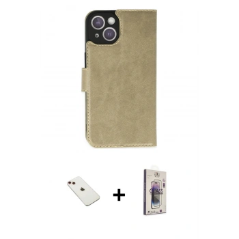 MARSİLYAN™- iPhone 14 Kılıf Siluet Işık Serisi - Siyah Bilvis 3D Cam Ekran Koruyucu + Diamond Kamera Lens - KI