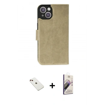 MARSİLYAN™- iPhone 14 Kılıf Siluet Işık Serisi - Siyah Bilvis 3D Mat Cam Ekran Koruyucu + Diamond Kamera Lens - KI