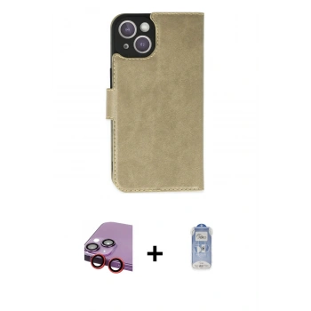 MARSİLYAN™- iPhone 14 Kılıf Siluet Işık Serisi - Siyah Joko Magic 5D Cam + Raze Metal Kamera Lens - KI