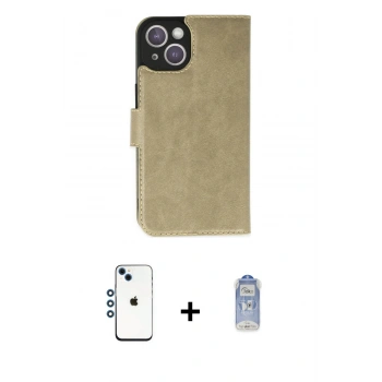 MARSİLYAN™- iPhone 14 Kılıf Siluet Işık Serisi - Siyah Joko Magic 5D Cam + Shine Kamera Lens - MI