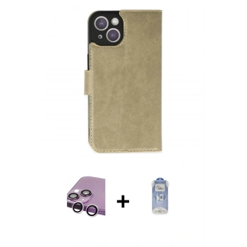 MARSİLYAN™- iPhone 14 Kılıf Siluet Işık Serisi - Siyah Joko Magic 5D Cam + Raze Metal Kamera Lens - MR