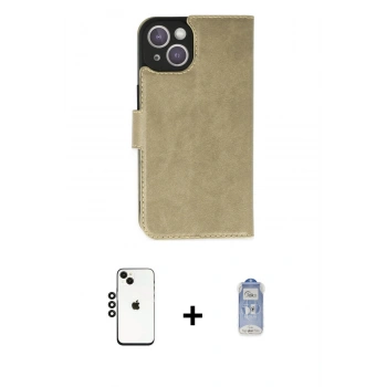 MARSİLYAN™- iPhone 14 Kılıf Siluet Işık Serisi - Siyah Joko Magic 5D Cam + Shine Kamera Lens - SH