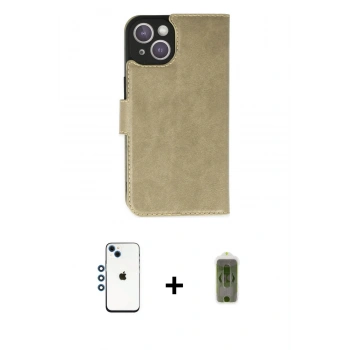 MARSİLYAN™- iPhone 14 Kılıf Siluet Işık Serisi - Siyah Joko Magic 5D Hayalet Cam + Shine Kamera Lens - MI