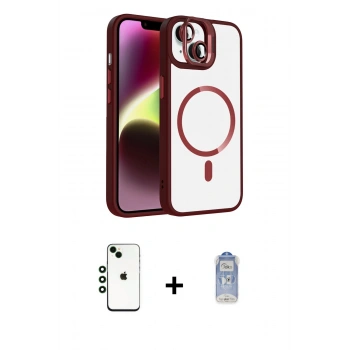 MARSİLYAN™- iPhone 14 Kılıf Yadigar Asil Koleksiyonu - Siyah Joko Magic 5D Cam + Shine Kamera Lens - YL