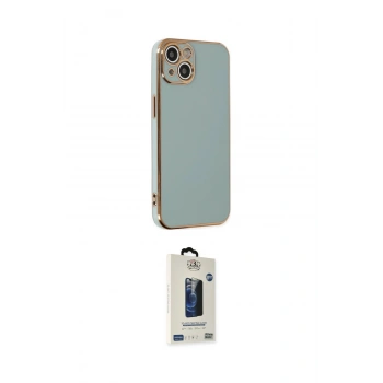 MARSİLYAN™- iPhone 14 Kılıf Yankı Serisi - Siyah Bilvis Hayalet Cam Ekran Koruyucu