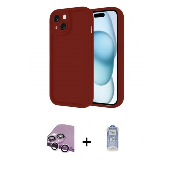 MARSİLYAN™- iPhone 14 Kılıf Yankı Yansıma Özel Seri - Siyah Joko Magic 5D Cam + Raze Metal Kamera Lens - MR