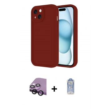 MARSİLYAN™- iPhone 14 Kılıf Yankı Yansıma Özel Seri - Siyah Joko Magic 5D Cam + Raze Metal Kamera Lens - SH