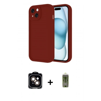 MARSİLYAN™- iPhone 14 Kılıf Yankı Yansıma Özel Seri - Siyah Joko Magic 5D Hayalet Cam + PVD Metal Kamera Lens - TU