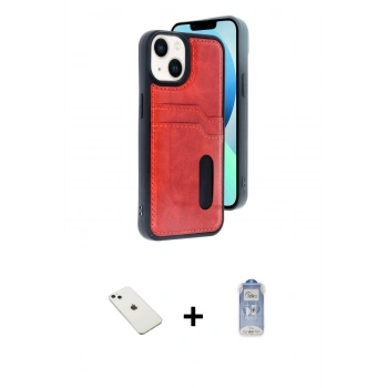 MARSİLYAN™- iPhone 14 Kılıf Yörünge Işık Serisi - Siyah Joko Magic 5D Cam + Diamond Kamera Lens - SABE
