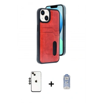 MARSİLYAN™- iPhone 14 Kılıf Yörünge Işık Serisi - Siyah Joko Magic 5D Cam + Shine Kamera Lens - SH