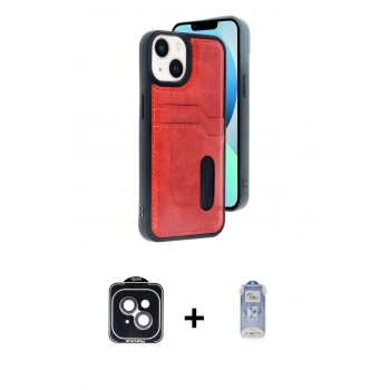 MARSİLYAN™- iPhone 14 Kılıf Yörünge Işık Serisi - Siyah Joko Magic 5D Cam + PVD Metal Kamera Lens - SH
