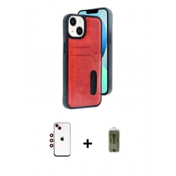 MARSİLYAN™- iPhone 14 Kılıf Yörünge Işık Serisi - Siyah Joko Magic 5D Hayalet Cam + Shine Kamera Lens - KI