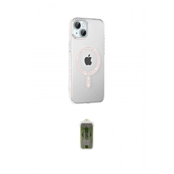 MARSİLYAN™- iPhone 14 Kılıf Yörünge Koleksiyonu - Siyah Joko Magic 5D Hayalet Cam