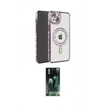 MARSİLYAN™- iPhone 14 Kılıf Zirve Doku Prime - Şeffaf 360 Full Body Arka Koruyucu