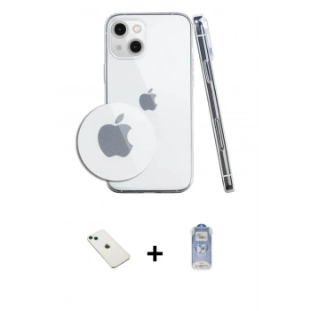 MARSİLYAN™- iPhone 14 Kılıf Zirve Doku - Siyah Joko Magic 5D Cam + Diamond Kamera Lens - YL