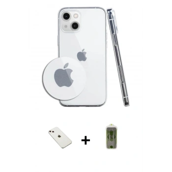 MARSİLYAN™- iPhone 14 Kılıf Zirve Doku - Siyah Joko Magic 5D Hayalet Cam + Diamond Kamera Lens - PE