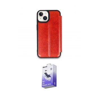 MARSİLYAN™- iPhone 14 Kılıf Zirve Yansıma Serisi - Siyah Bilvis 5in1 5D Magic Hayalet Cam Ekran Koruyucu
