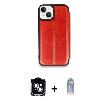 MARSİLYAN™- iPhone 14 Kılıf Zirve Yansıma Serisi - Siyah Joko Magic 5D Cam + PVD Metal Kamera Lens - MI