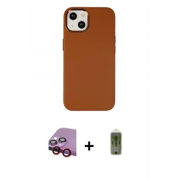 MARSİLYAN™- iPhone 14 Plus Kılıf Çekirdek Çizgi - Siyah Joko Magic 5D Hayalet Cam + Raze Metal Kamera Lens - KI