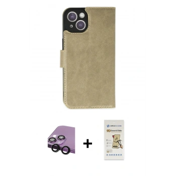 MARSİLYAN™- iPhone 14 Plus Kılıf Siluet Işık Serisi - Siyah Mat Seramik Nano Ekran Koruyucu + Raze Metal Kamera Lens - SH