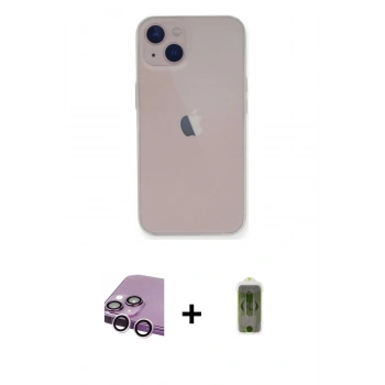 MARSİLYAN™- iPhone 14 Plus Kılıf Yadigar Yansıma Serisi - Siyah Joko Magic 5D Hayalet Cam + Raze Metal Kamera Lens - MR
