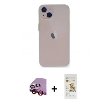 MARSİLYAN™- iPhone 14 Plus Kılıf Yadigar Yansıma Serisi - Siyah Mat Seramik Nano Ekran Koruyucu + Raze Metal Kamera Lens - KI