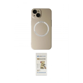 MARSİLYAN™- iPhone 14 Plus Kılıf Zirve Klasik Prime - Siyah Mat Seramik Nano Ekran Koruyucu