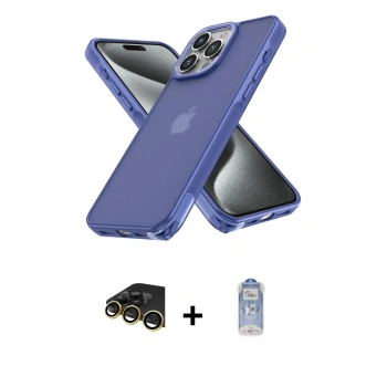 MARSİLYAN™- iPhone 14 Pro Kılıf Atlas Form - Siyah Joko Magic 5D Cam + Raze Metal Kamera Lens - GD