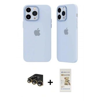 MARSİLYAN™- iPhone 14 Pro Kılıf Atlas Minimal Prime - Siyah Mat Seramik Nano Ekran Koruyucu + Raze Metal Kamera Lens - GD