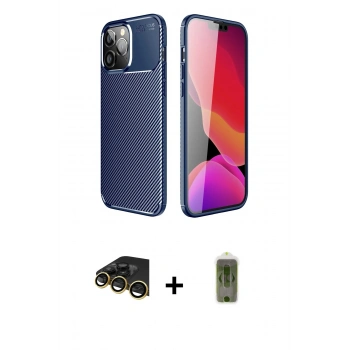 MARSİLYAN™- iPhone 14 Pro Kılıf Eksen Form Prime - Siyah Joko Magic 5D Hayalet Cam + Raze Metal Kamera Lens - GD
