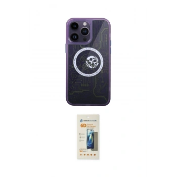 MARSİLYAN™- iPhone 14 Pro Kılıf İz Form - Siyah 6D Mat Seramik Hayalet Nano Ekran Koruyucu