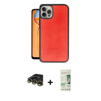 MARSİLYAN™- iPhone 14 Pro Kılıf Kıvılcım Işık Serisi - Siyah 20D Premium Cam Ekran Koruyucu + Raze Metal Kamera Lens - GD