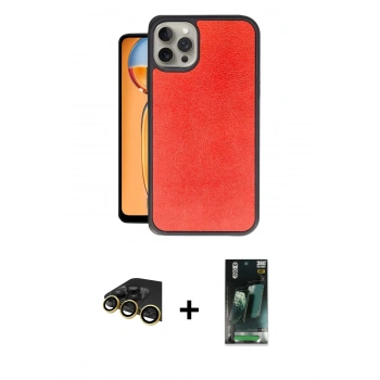 MARSİLYAN™- iPhone 14 Pro Kılıf Kıvılcım Işık Serisi - Siyah 360 Mat Full Body Arka Koruyucu + Raze Metal Kamera Lens - GD