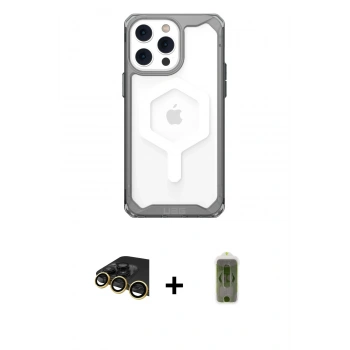 MARSİLYAN™- iPhone 14 Pro Kılıf Kutup Doku Prime - Siyah Joko Magic 5D Hayalet Cam + Raze Metal Kamera Lens - GD