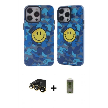 MARSİLYAN™- iPhone 14 Pro Kılıf Nova Doku Koleksiyonu - Siyah Joko Magic 5D Hayalet Cam + Raze Metal Kamera Lens - GD