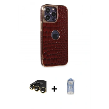 MARSİLYAN™- iPhone 14 Pro Kılıf Ufuk Form Prime - Siyah Joko Magic 5D Cam + Raze Metal Kamera Lens - GD