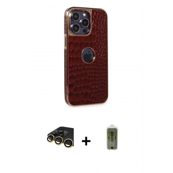 MARSİLYAN™- iPhone 14 Pro Kılıf Ufuk Form Prime - Siyah Joko Magic 5D Hayalet Cam + Raze Metal Kamera Lens - GD