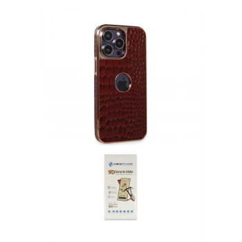 MARSİLYAN™- iPhone 14 Pro Kılıf Ufuk Form Prime - Siyah Mat Seramik Nano Ekran Koruyucu