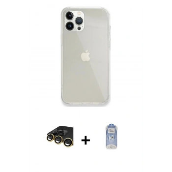 MARSİLYAN™- iPhone 14 Pro Kılıf Vadi Asil Prime - Siyah Joko Magic 5D Cam + Raze Metal Kamera Lens - GD