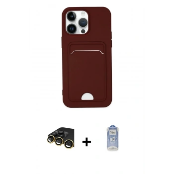 MARSİLYAN™- iPhone 14 Pro Kılıf Vadi Çizgi Prime - Siyah Joko Magic 5D Cam + Raze Metal Kamera Lens - GD