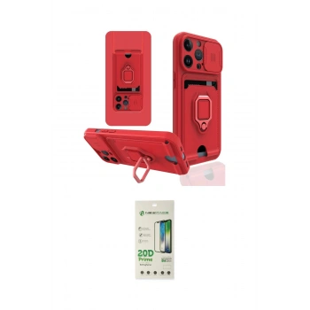 MARSİLYAN™- iPhone 14 Pro Kılıf Vadi Form Prime - Siyah 20D Premium Cam Ekran Koruyucu