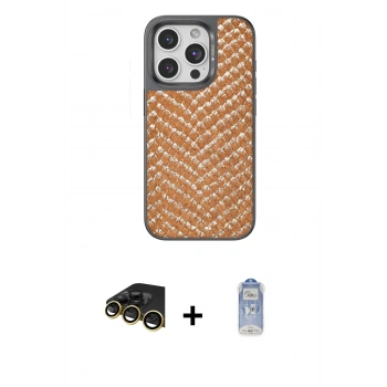 MARSİLYAN™- iPhone 14 Pro Kılıf Vadi Özel Seri - Siyah Joko Magic 5D Cam + Raze Metal Kamera Lens - GD