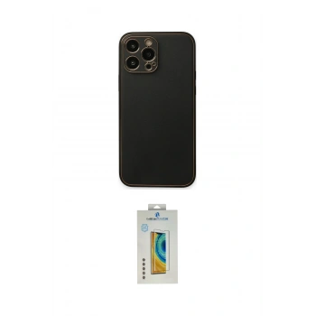 MARSİLYAN™- iPhone 14 Pro Kılıf Yadigar Klasik - Siyah Polymer Nano Ekran Koruyucu