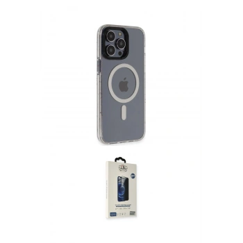 MARSİLYAN™- iPhone 14 Pro Kılıf Yankı Işık Prime - Siyah Bilvis Hayalet Cam Ekran Koruyucu